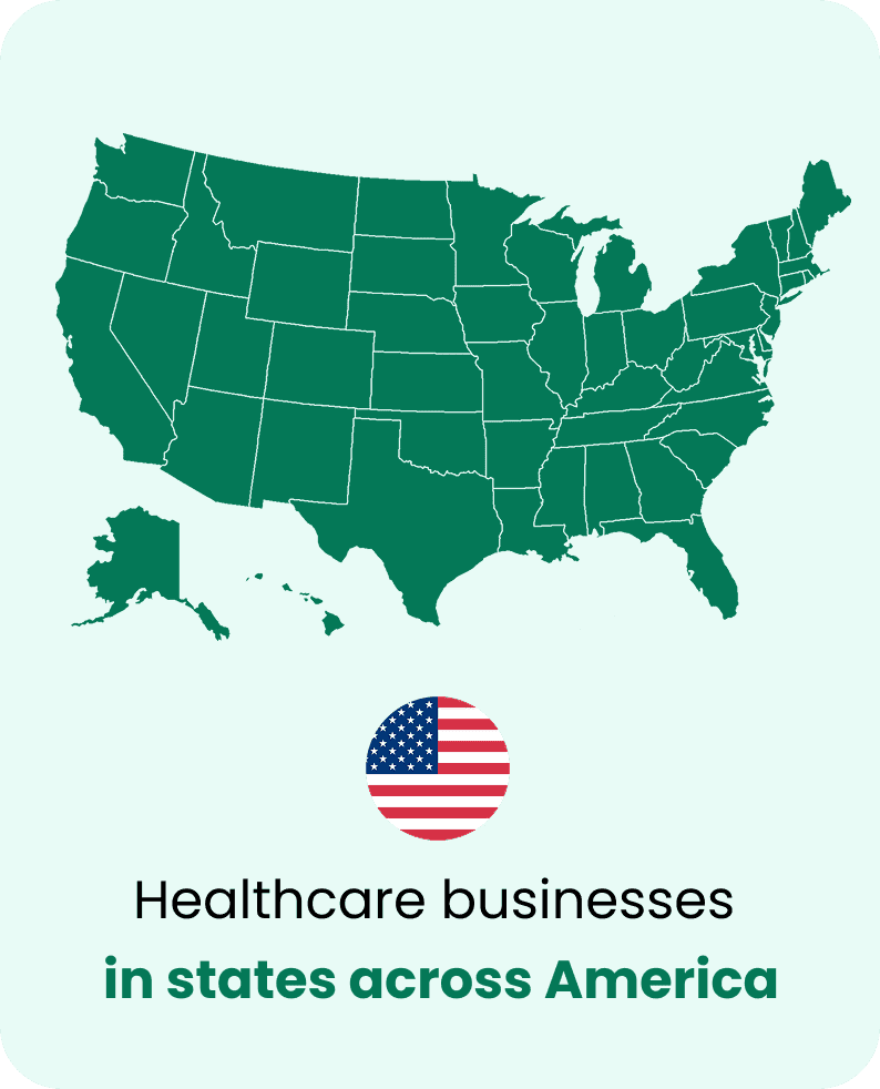 Healthcare businesses in states across America